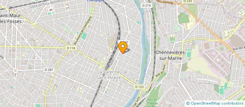 localisation de l'entreprise MADAME CAROL LEGRAND  SAINT-MAUR-DES-FOSSES