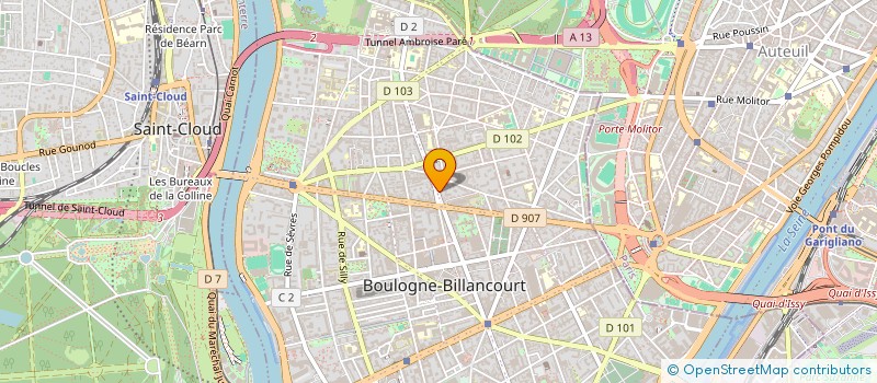 localisation de l'entreprise MADAME CAROL NELSON à BOULOGNE-BILLANCOURT