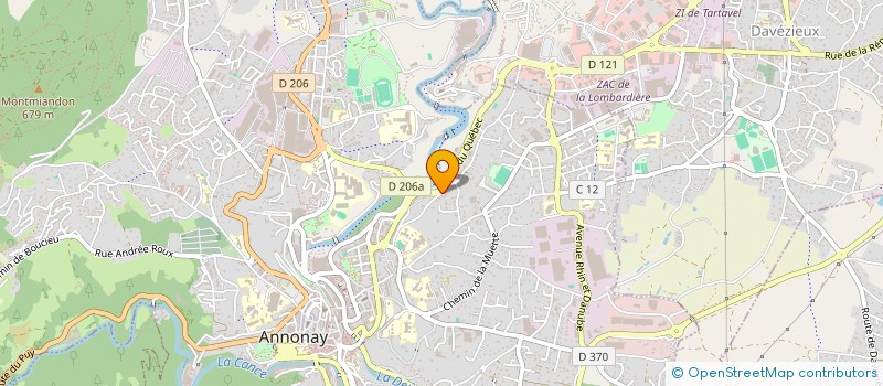 localisation de l'entreprise MADAME CAROLA COGHE  ANNONAY