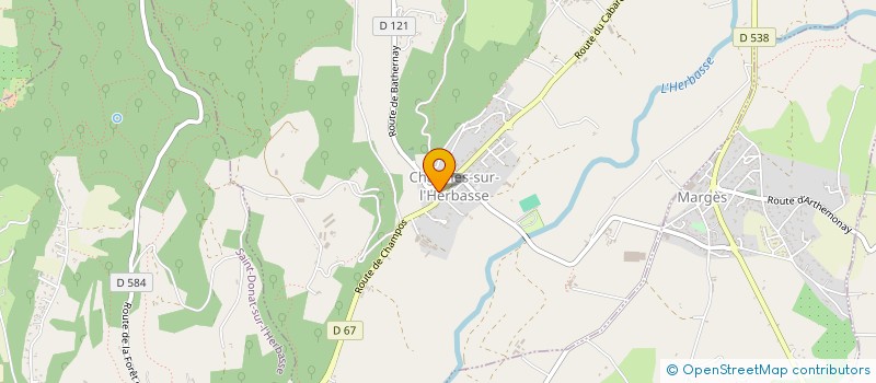 localisation de l'entreprise MADAME CAROLANE BOYET  CHARMES-SUR-L'HERBASSE