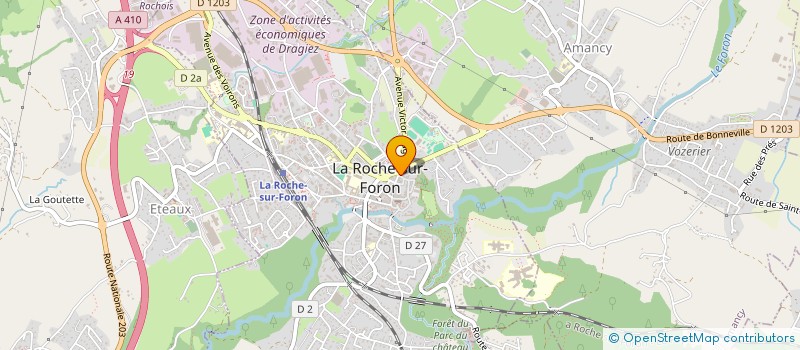 localisation de l'entreprise MADAME CAROLANE CORNU  LA ROCHE-SUR-FORON