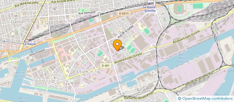 localisation de l'entreprise MADAME CAROLANE DECOURS  LE HAVRE