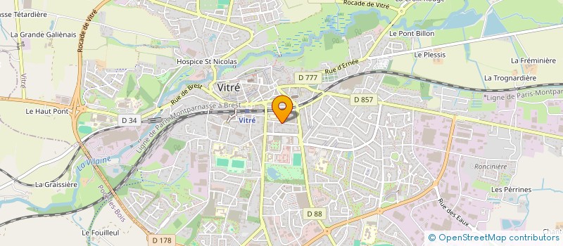 localisation de l'entreprise MADAME CAROLANE GUEMENE  VITRE