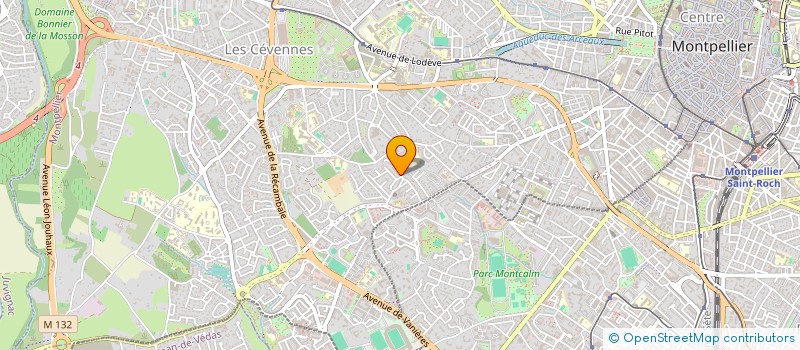 localisation de l'entreprise MADAME CAROLANE GUILLAUME à MONTPELLIER