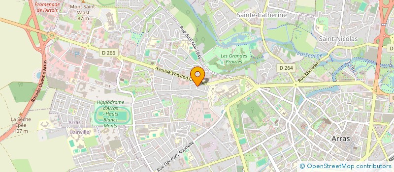 localisation de l'entreprise MADAME CAROLANE HERBAUT à ARRAS