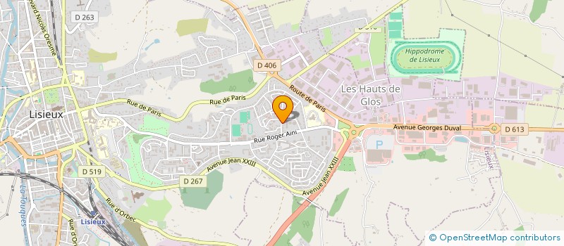 localisation de l'entreprise MADAME CAROLANE LIF à LISIEUX
