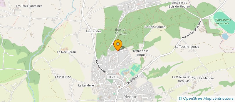 localisation de l'entreprise MADAME CAROLANE MESSAGER  PLEDRAN