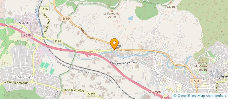 localisation de l'entreprise MADAME CAROLANE TROUBLE  HYERES