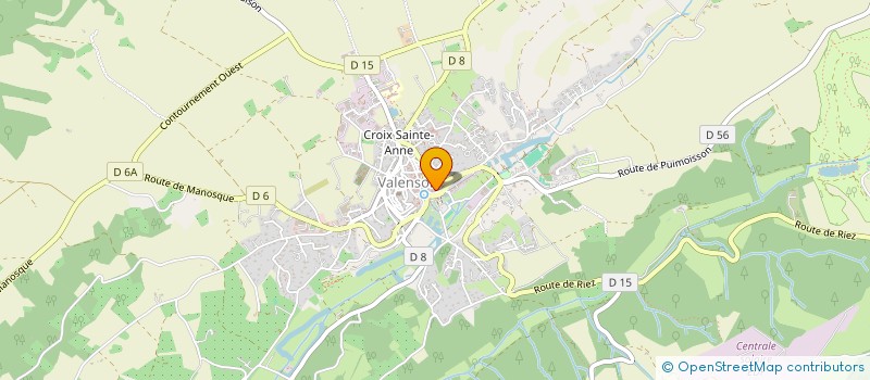 localisation de l'entreprise MADAME CAROLANN DELESALLE  VALENSOLE