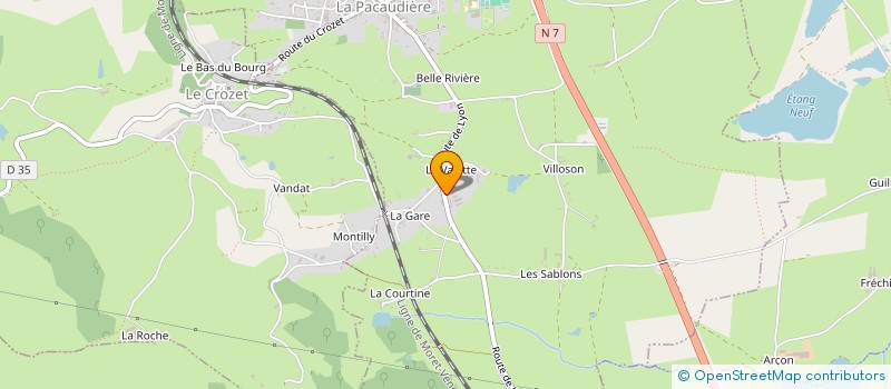 localisation de l'entreprise MADAME CAROLE ACHARD  LA PACAUDIERE