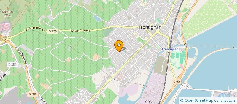 localisation de l'entreprise MADAME CAROLE ADELL  FRONTIGNAN