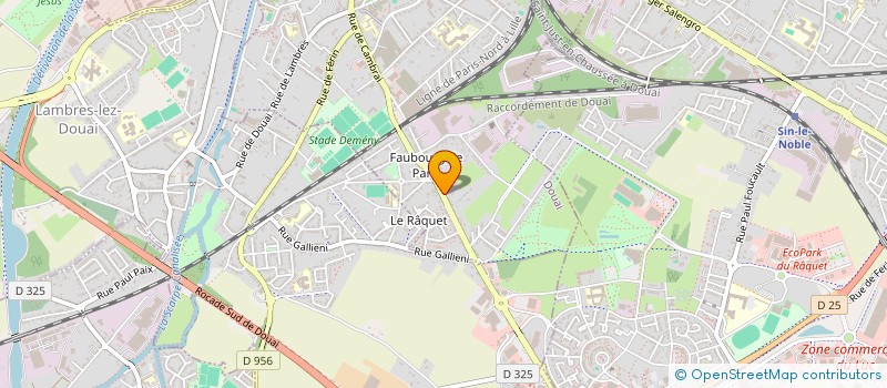 localisation de l'entreprise MADAME CAROLE AELTERS  DOUAI