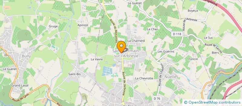 localisation de l'entreprise MADAME CAROLE AGULLO  SAINT-GERMAIN-NUELLES