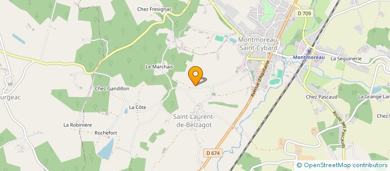 localisation de l'entreprise MADAME CAROLE AIGUILLON  MONTMOREAU