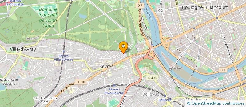 localisation de l'entreprise MADAME CAROLE ALEMANY à SEVRES