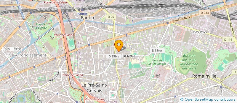 localisation de l'entreprise MADAME CAROLE ALLEMAND DELASSUS  PANTIN