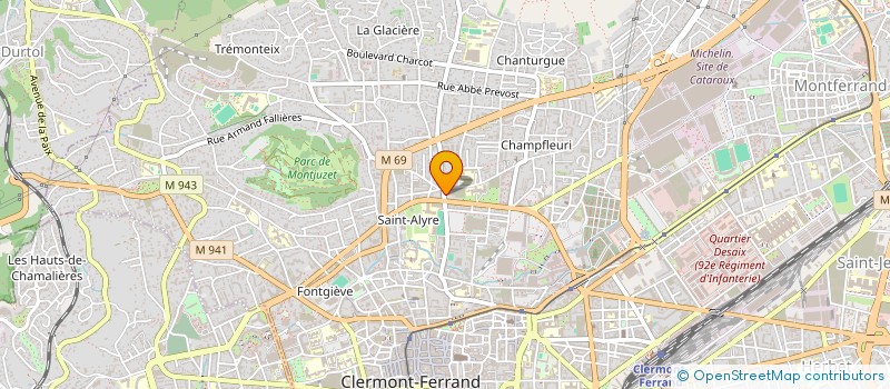 localisation de l'entreprise MADAME CAROLE AMILL  CLERMONT-FERRAND