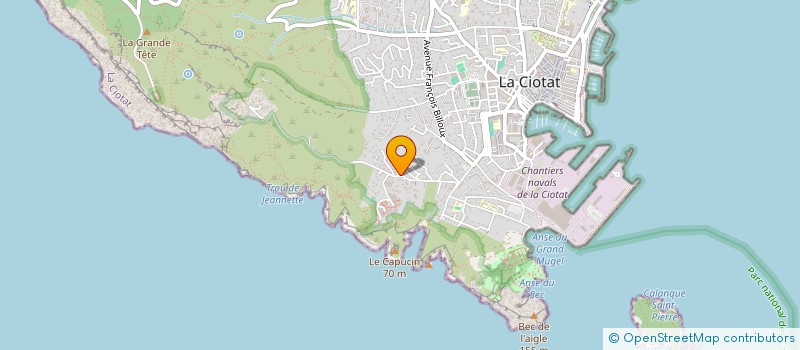 localisation de l'entreprise MADAME CAROLE ANGLES à LA CIOTAT