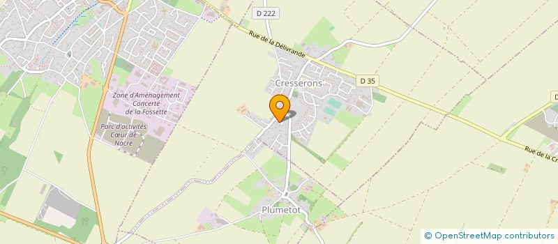 localisation de l'entreprise MADAME CAROLE-ANNE MARAIS  CRESSERONS