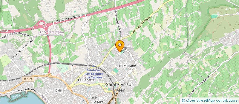 localisation de l'entreprise MADAME CAROLE-ANNE ZANGARI à SAINT-CYR-SUR-MER
