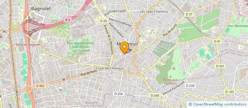 localisation de l'entreprise MADAME CAROLE ARTHUR à MONTREUIL