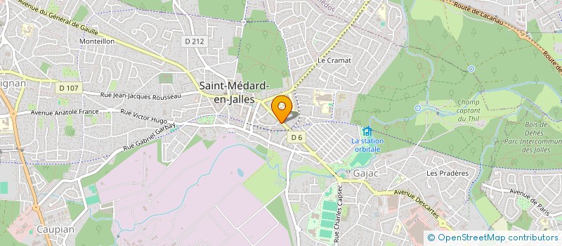 localisation de l'entreprise MADAME CAROLE AUBRY  SAINT-MEDARD-EN-JALLES