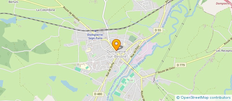 localisation de l'entreprise MADAME CAROLE AUGEREAU à DOMPIERRE-SUR-BESBRE
