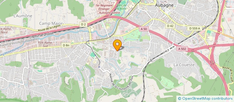 localisation de l'entreprise MADAME CAROLE AYELLO  AUBAGNE