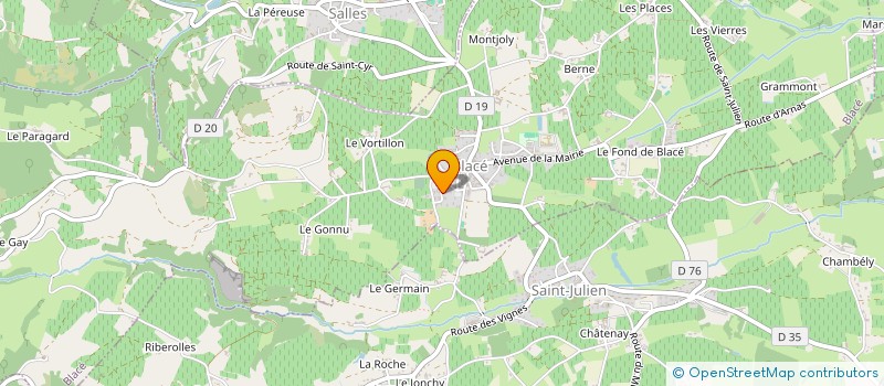 localisation de l'entreprise MADAME CAROLE BACCONNET  SAINT-ETIENNE-LA-VARENNE