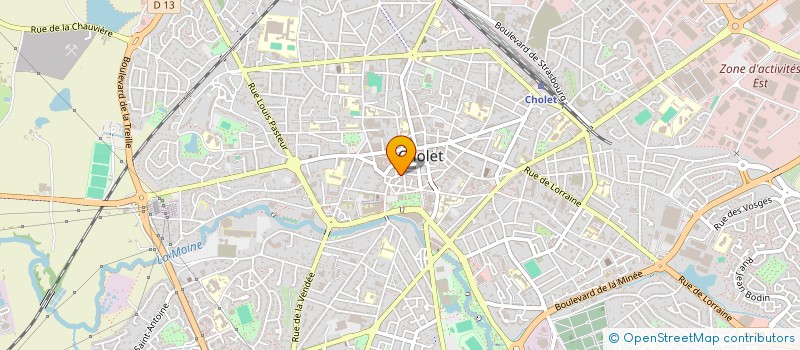 localisation de l'entreprise MADAME CAROLE BACHELET  CHOLET