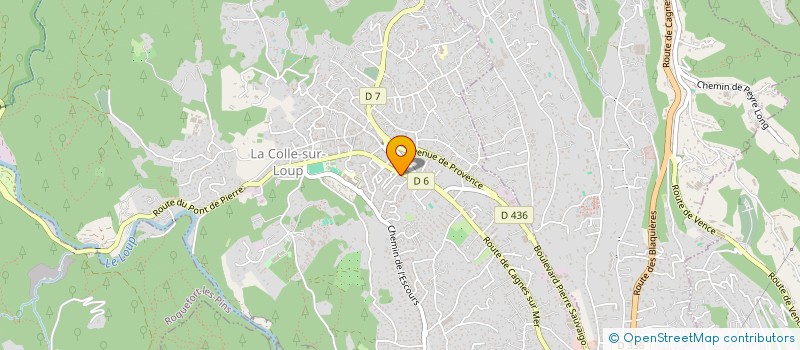 localisation de l'entreprise MADAME CAROLE BAILLY-MAITRE  LA COLLE-SUR-LOUP