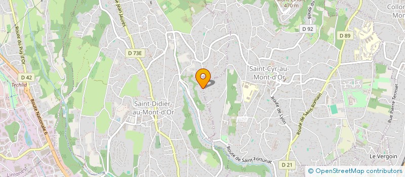 localisation de l'entreprise MADAME CAROLE BARDON  SAINT-CYR-AU-MONT-D'OR