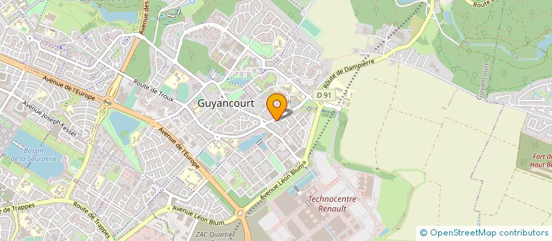 localisation de l'entreprise MADAME CAROLE BARDOU  GUYANCOURT