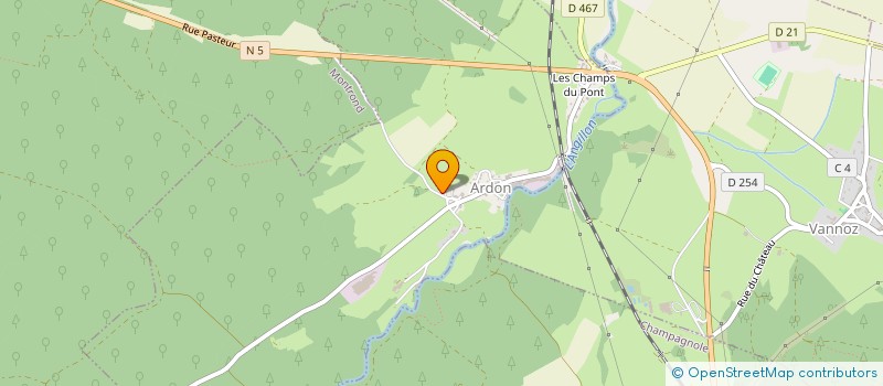 localisation de l'entreprise MADAME CAROLE BARILLOT à ARDON