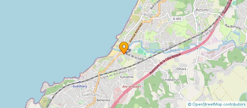 localisation de l'entreprise MADAME CAROLE BARRERE  BIDART