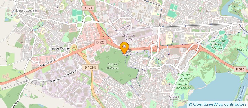 localisation de l'entreprise MADAME CAROLE BASTARD  ANGERS