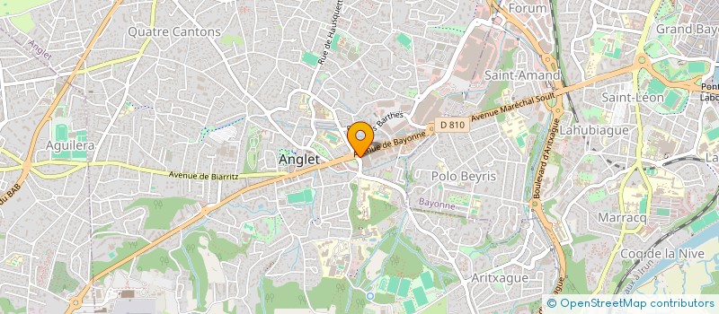 localisation de l'entreprise MADAME CAROLE BAUDE  ANGLET