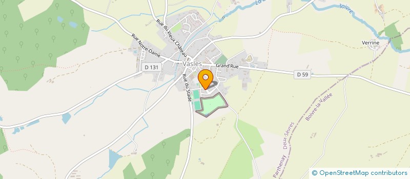 localisation de l'entreprise MADAME CAROLE BAUDET  VASLES