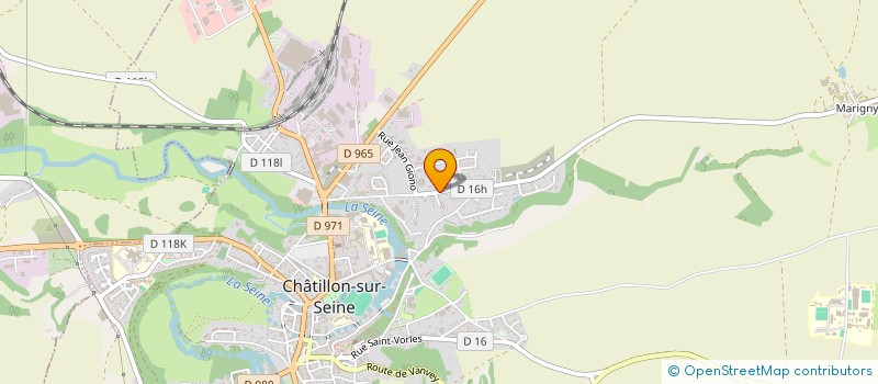 localisation de l'entreprise MADAME CAROLE BAUDOIN  CHATILLON-SUR-SEINE