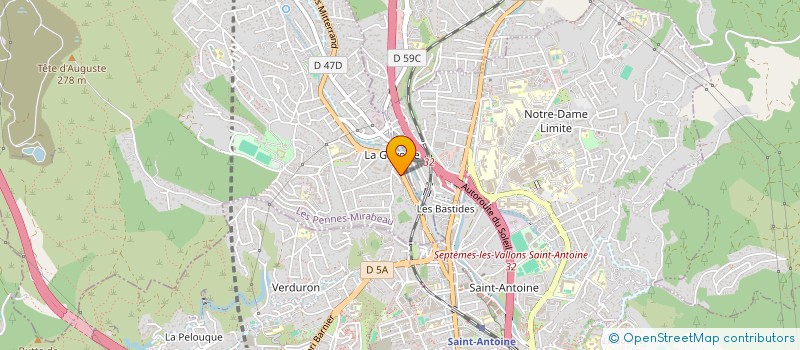 localisation de l'entreprise MADAME CAROLE BAUDRACCO à LES PENNES-MIRABEAU