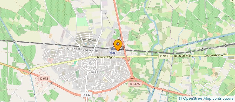 localisation de l'entreprise MADAME CAROLE BEAUSSAERT  VIAS