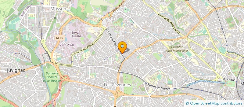 localisation de l'entreprise MADAME CAROLE BECHTOL à MONTPELLIER