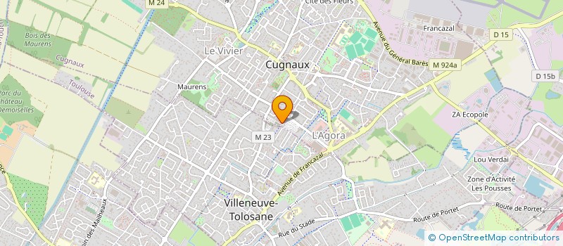 localisation de l'entreprise MADAME CAROLE BELBEOC'H  CUGNAUX