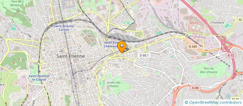 localisation de l'entreprise MADAME CAROLE BEN MELEH  SAINT-ETIENNE