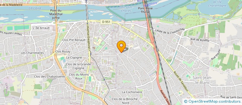 localisation de l'entreprise MADAME CAROLE BEN-YAMIN  SAINT-JEAN-LE-BLANC