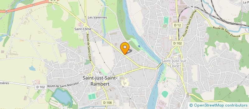 localisation de l'entreprise MADAME CAROLE BENHAMZA  SAINT-JUST-SAINT-RAMBERT