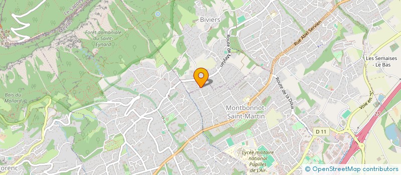 localisation de l'entreprise MADAME CAROLE BERARD  MONTBONNOT-SAINT-MARTIN