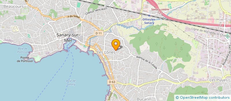 localisation de l'entreprise MADAME CAROLE BERNARD à SIX-FOURS-LES-PLAGES