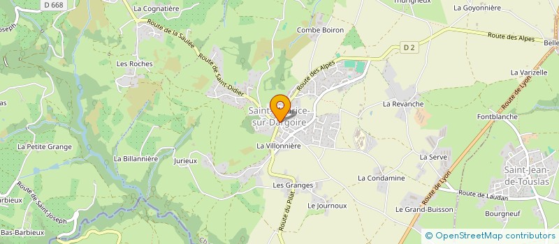 localisation de l'entreprise MADAME CAROLE BERNARD  MORNANT