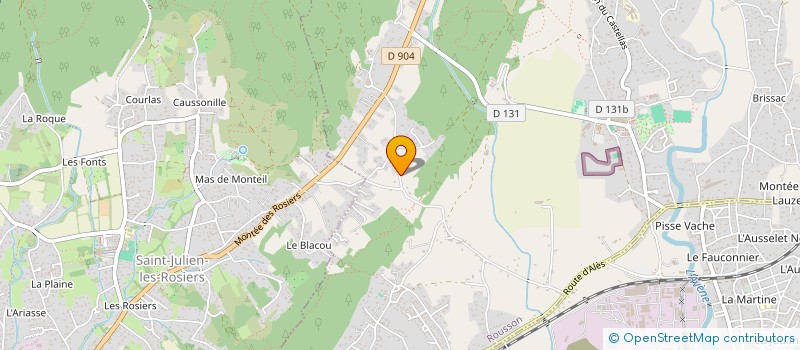 localisation de l'entreprise MADAME CAROLE BERTONNIER  ROUSSON